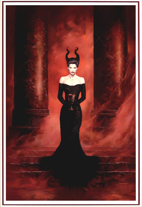 Black Lace: The Contessa 1 (Limited Edition Print) (Signed) by Simon Thorpe Art at The Illustration Art Gallery