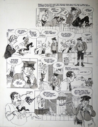 Benny Hill and the Postman (Original) (Signed)