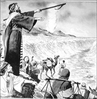 The Parting of the Sea (Original) (Signed)