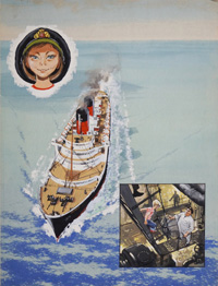Wee Willie Winkie Goes to Sea art by John Worsley