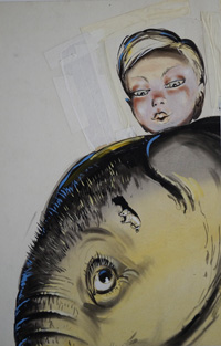 Scared of A Mouse art by John Worsley