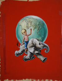 Around The World with Hannibal and Wee Willie Winkie art by John Worsley