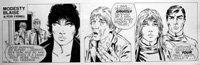 Modesty Blaise daily strip 4918 art by Patrick Wright
